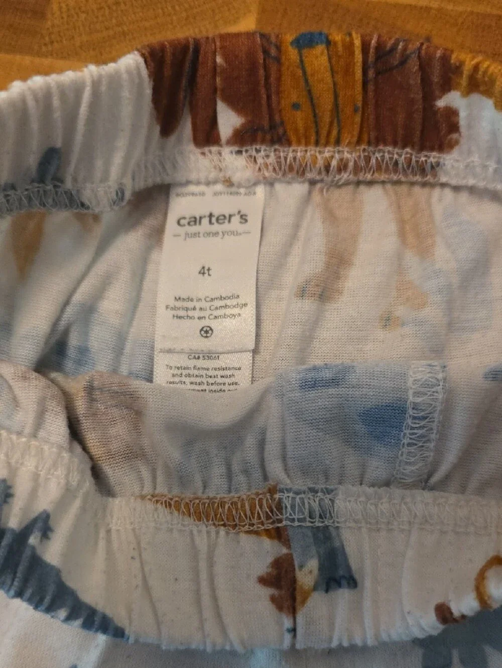 Carter's Safari Animal Joggers - Blue & Brown